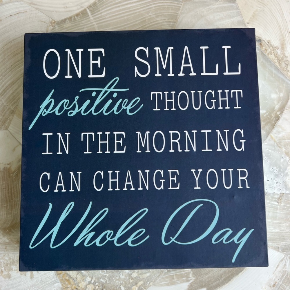 Motivational Wood Decor 8"x8" 🧘‍♀️